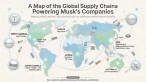Maps of the Global Supply Chains Powering Musk Companies