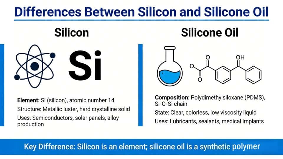 difference between silicon and silicone oil (2)