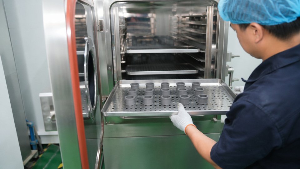 liquid-silicone-rubber-drying-time-01-post-cure-oven-loading-lsr-parts