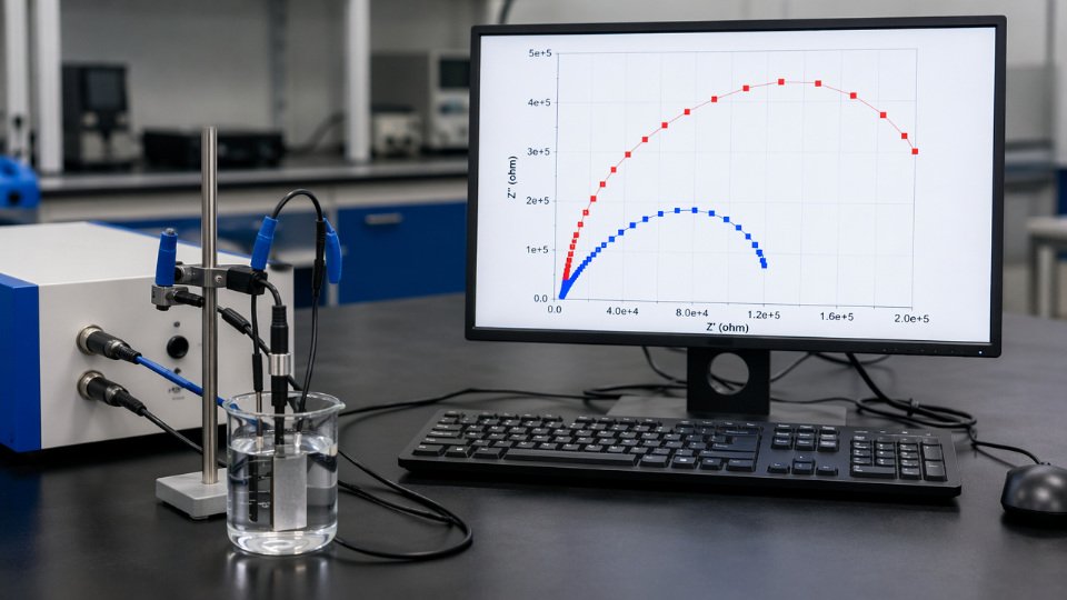 silane-coupling-agent-testing-methods-01-EIS-Nyquist-plot-silane-coated-steel-vs-bare-metal