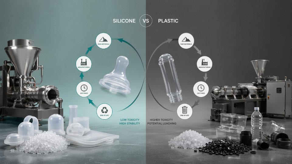 silicone-vs-plastic-health-safety-07-lifecycle-toxicity-comparison-diagram