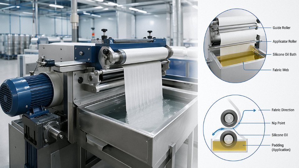 industries-that-use-silicone-oil-06-textile-spin-finish-application-diagram