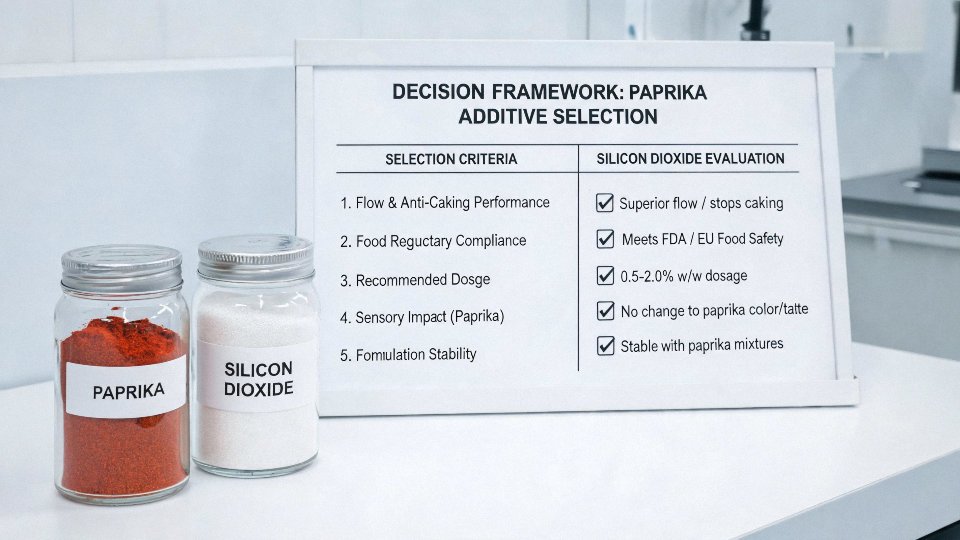 paprika-silicon-dioxide-01-decision-framework-for-paprika-additive-selection
