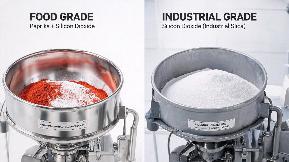 paprika-silicon-dioxide-01-food-grade-vs-industrial-silica-comparison