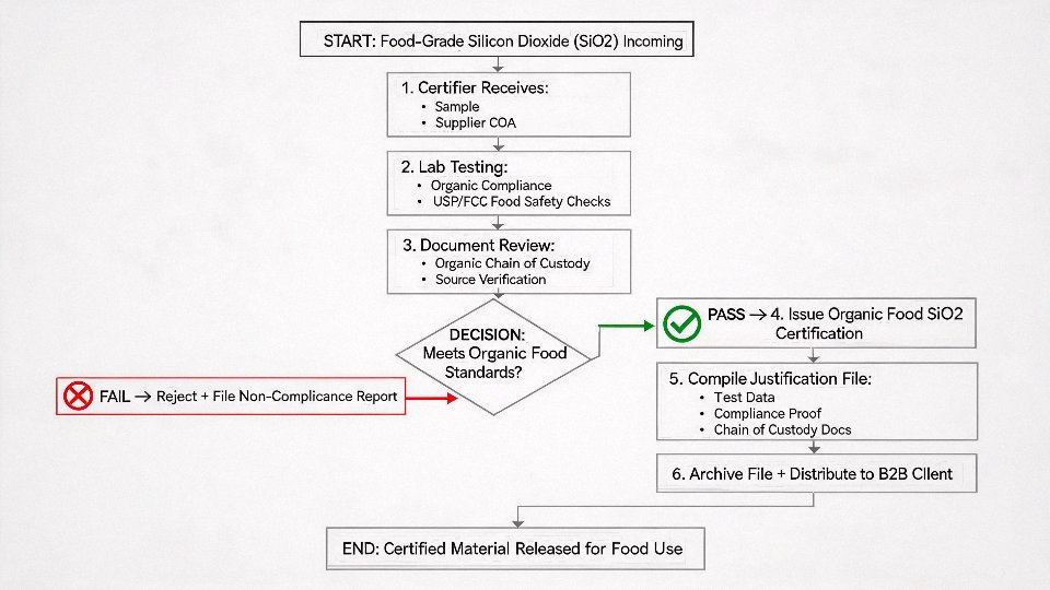 silicon-dioxide-organic-food-08-certifier-justification-file-flowchart