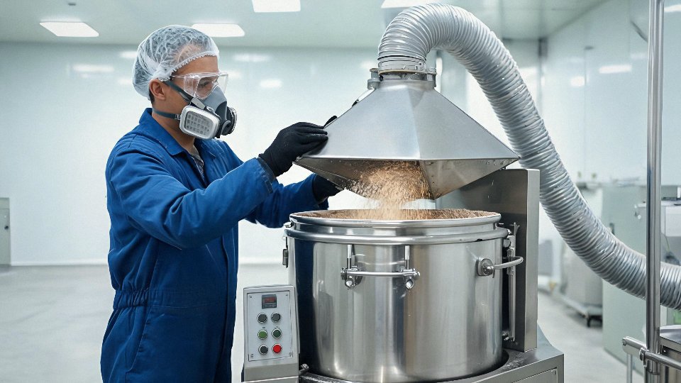 silicon-dioxide-seasonings-safety-01-worker-dust-control-at-seasoning-blender