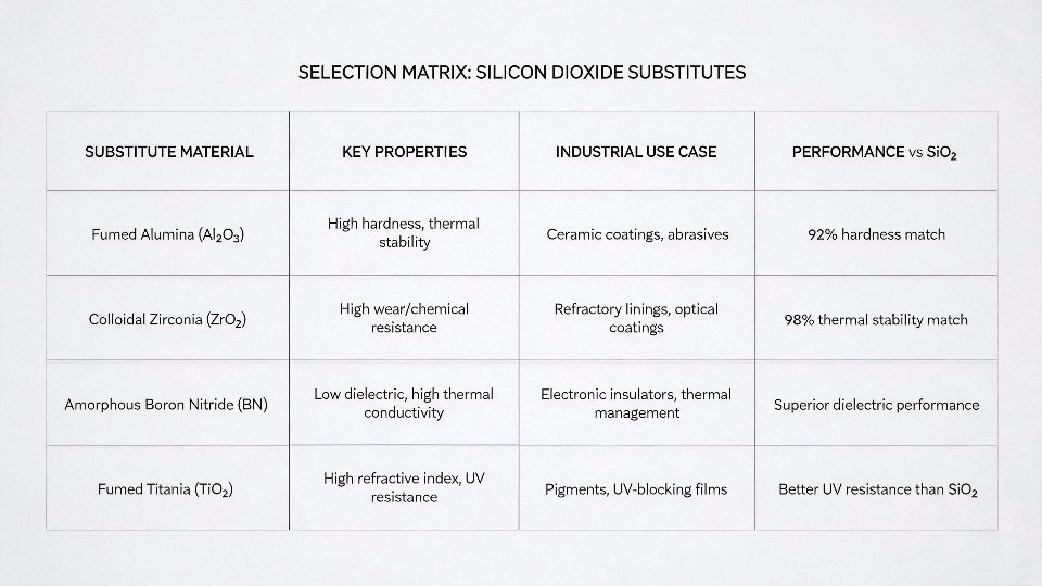 silicon-dioxide-substitutes-01-selection-matrix