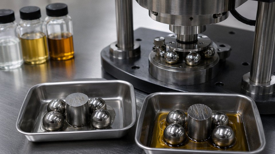 silicone-oil-vs-hydraulic-oil-05-four-ball-wear-scar-comparison