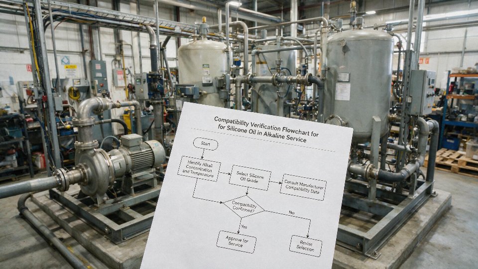 silicone-oil-alkali-reaction-01-compatibility-verification-flowchart-for-silicone-oil-in-alkaline-service