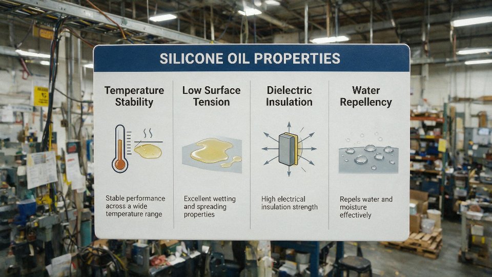 silicone-oil-industry-uses-01-silicone-oil-properties-chart-showing-temperature-stability-low-surface-tension-dielectric-insulation-and-water-repellency