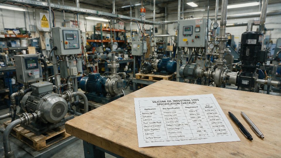 silicone-oil-industry-uses-08-specification-checklist-flowchart