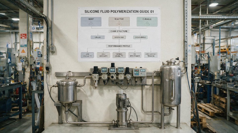 silicone-oil-polymerization-guide-01-decision-tree-for-inert-reactive-and-curable-silicone-fluids