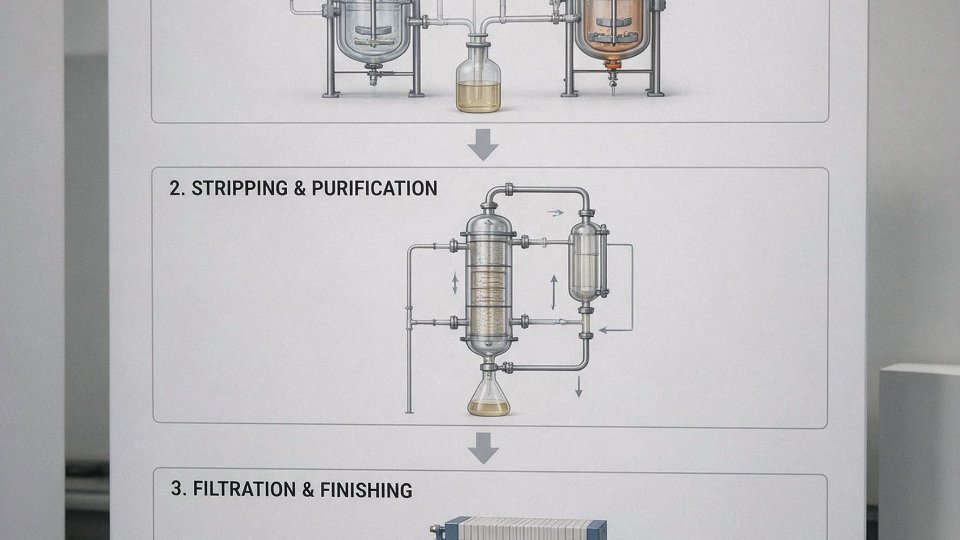 how-silicone-oil-made-01-pdms-manufacturing-flowchart-from-chlorosilane-hydrolysis-to-stripping-and-filtration