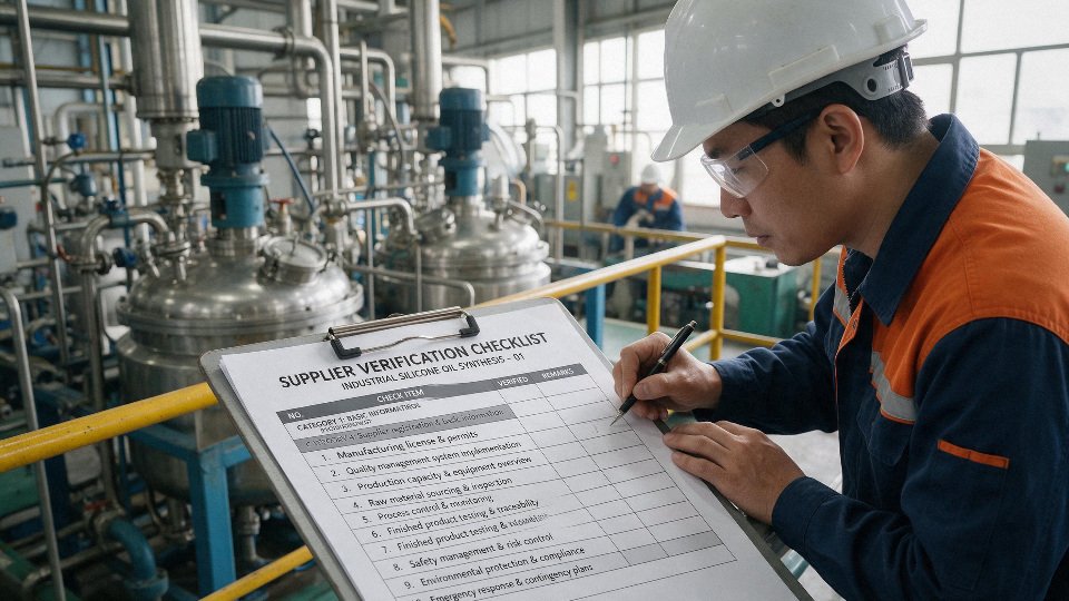 industrial-silicone-oil-synthesis-01-supplier-verification-checklist-table-and-factory-audit-documents