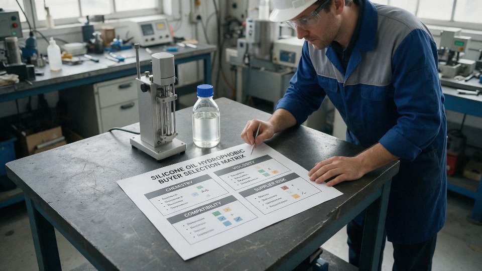 silicone-oil-hydrophobic-01-buyer-selection-matrix-for-chemistry-viscosity-compatibility-and-supplier-risk