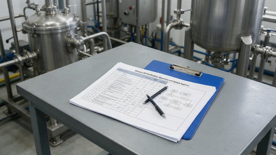 silicone-oil-purification-08-specification-checklist-table-and-sample-approval-flow