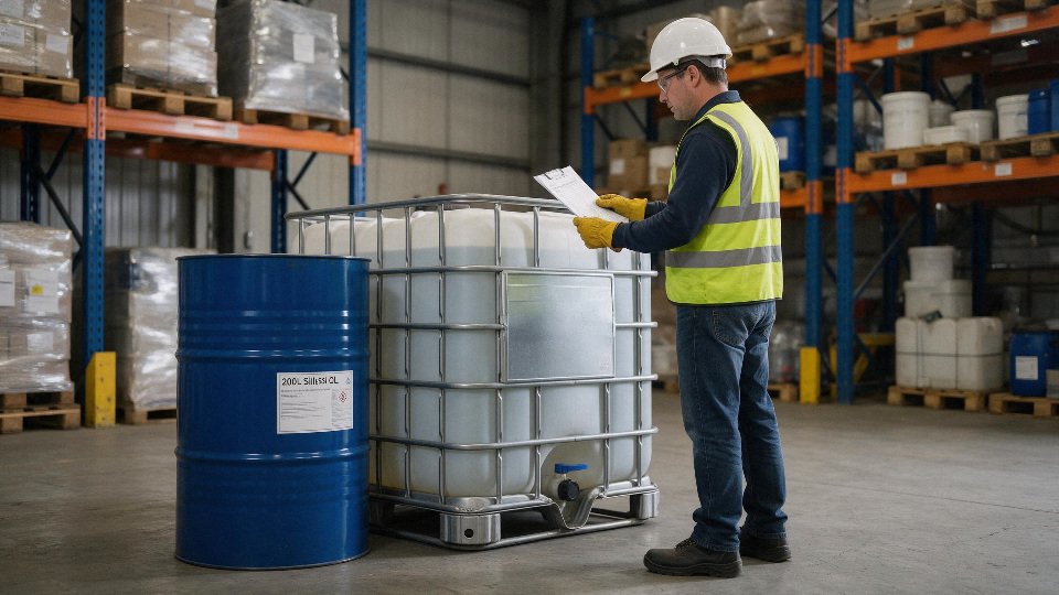 silicone-oil-temperature-limits-07-silicone-oil-drum-and-ibc-inspection-checklist-at-warehouse