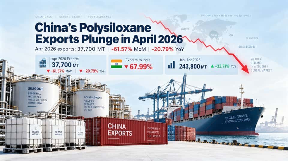 china polysiloxane exports april 2026
