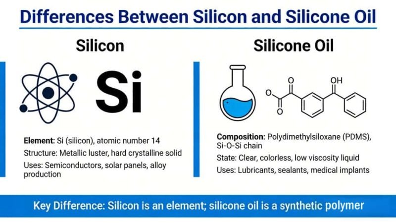 difference between silicon and silicone oil (2)
