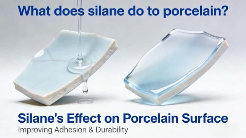 silane effect on porcelain